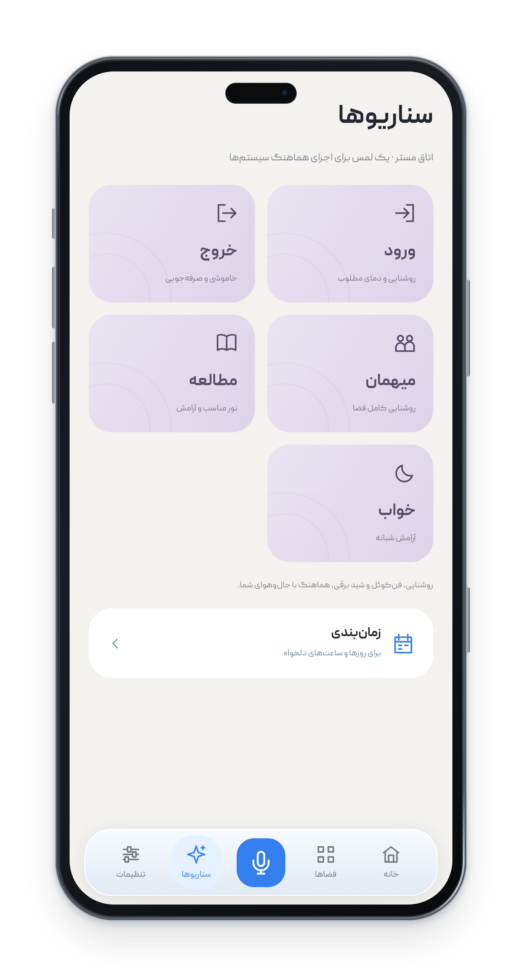 سناریوهای روزمره در اتاق مستر؛ اپلیکیشن فارسی آویتک