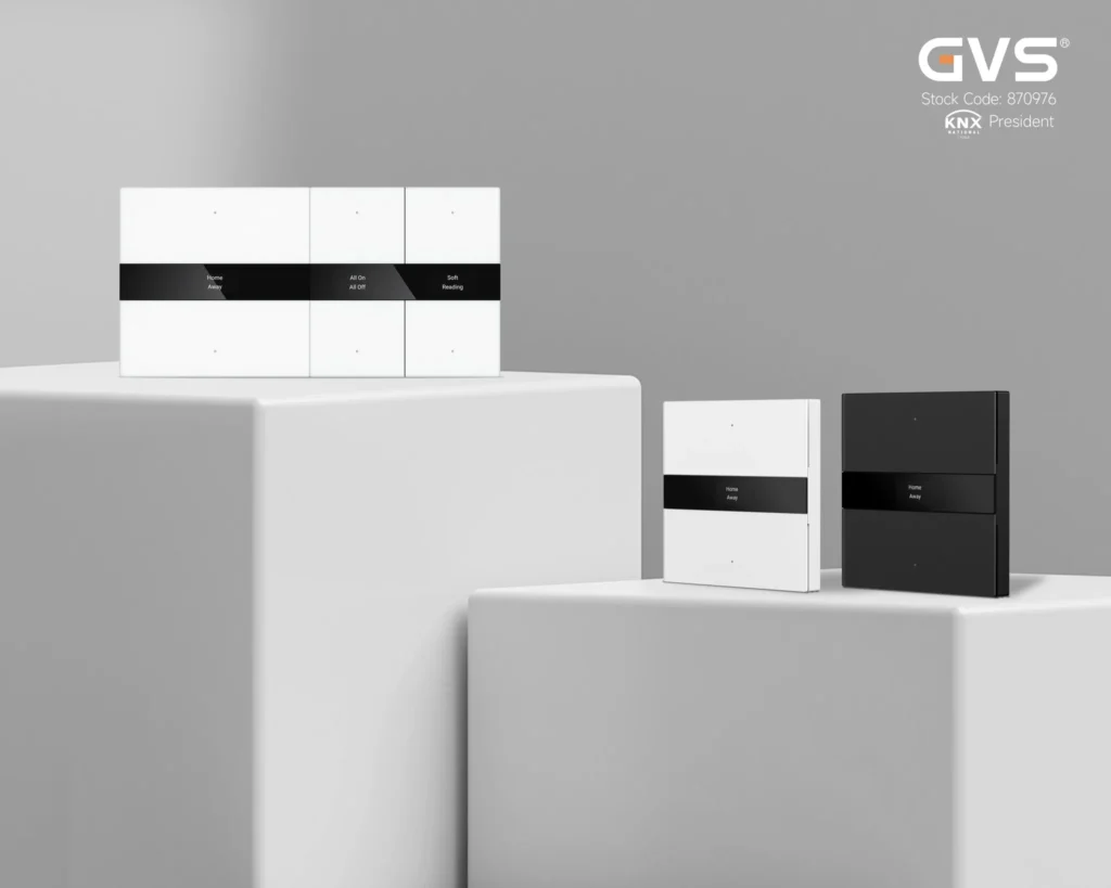 کلیدهای جدید GVS سری S | کلیدهای هوشمند KNX با طراحی مدرن