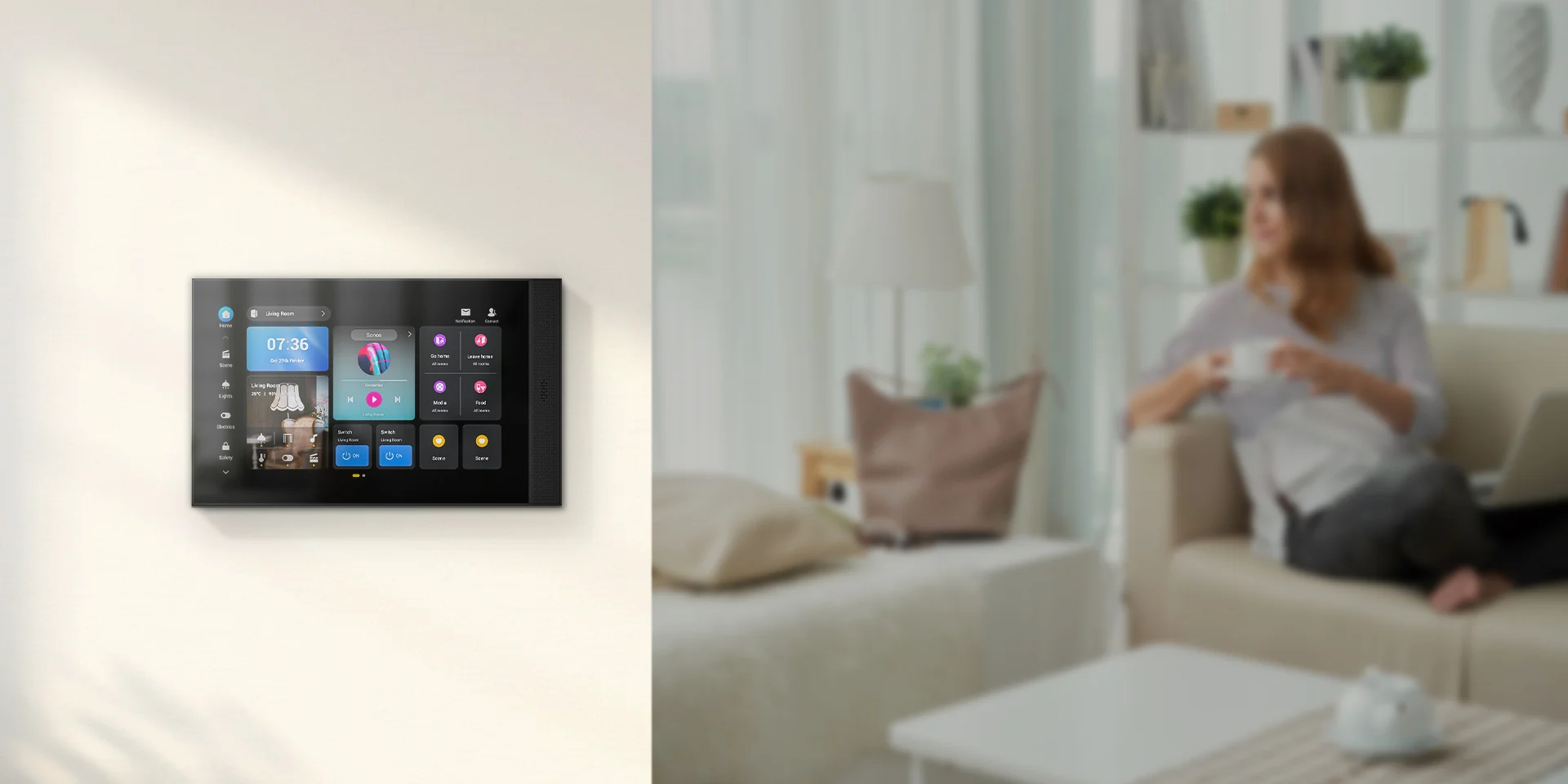 Akubela HyPanel Elite 10 نصب شده در خانه هوشمند